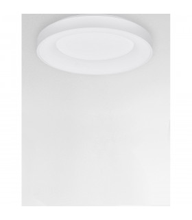 Rando Thin 60cm Integrated LED Semi Flush Light Sandy White Aluminium LED 50W 3250Lm 3000K-2