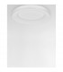 Rando Thin 60cm Integrated LED Semi Flush Light Sandy White Aluminium LED 50W 3250Lm 3000K-3