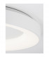 Rando Thin 60cm Integrated LED Semi Flush Light Sandy White Aluminium LED 50W 3250Lm 3000K-4