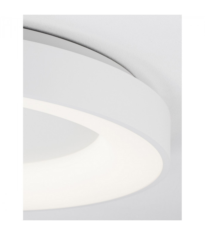 Rando Thin 60cm Integrated LED Semi Flush Light Sandy White Aluminium LED 50W 3250Lm 3000K-4