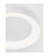 Rando Thin 60cm Integrated LED Semi Flush Light Sandy White Aluminium LED 50W 3250Lm 3000K-5