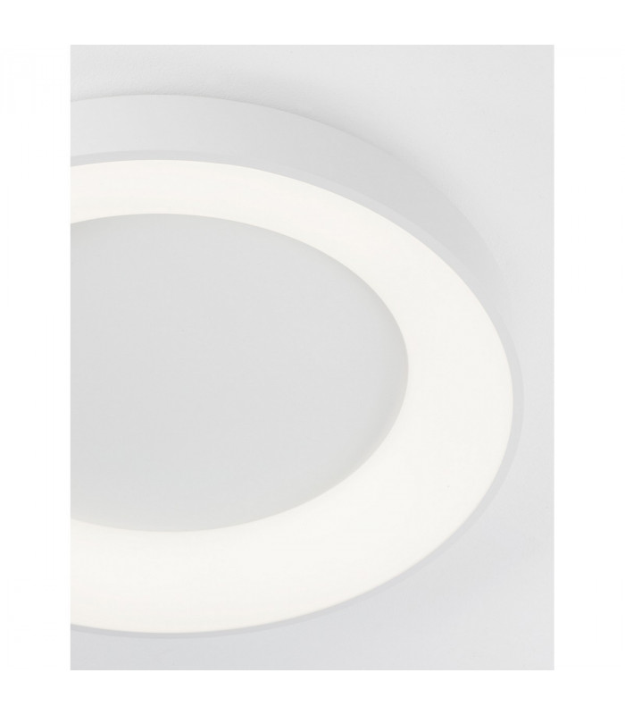 Rando Thin 60cm Integrated LED Semi Flush Light Sandy White Aluminium LED 50W 3250Lm 3000K-5
