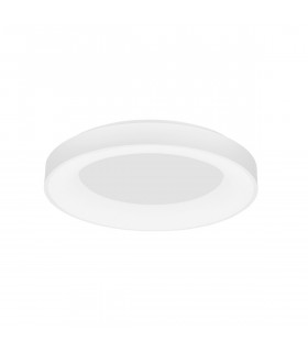 Rando Thin 60cm Integrated LED Semi Flush Light Sandy White Aluminium LED 50W 3250Lm 4000K-1