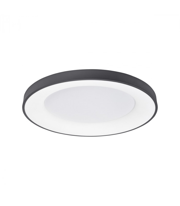 Rando Thin 60cm Integrated LED Semi Flush Light Sandy Black Aluminium LED 50W 3250Lm 4000K-1