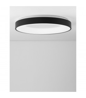 Rando Thin 60cm Integrated LED Semi Flush Light Sandy Black Aluminium LED 50W 3250Lm 4000K-2