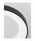 Rando Thin 60cm Integrated LED Semi Flush Light Sandy Black Aluminium LED 50W 3250Lm 4000K-4