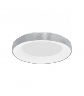 Rando Thin 60cm Integrated LED Semi Flush Light Brushed Silver Aluminium LED 50W 3250Lm 3000K-1