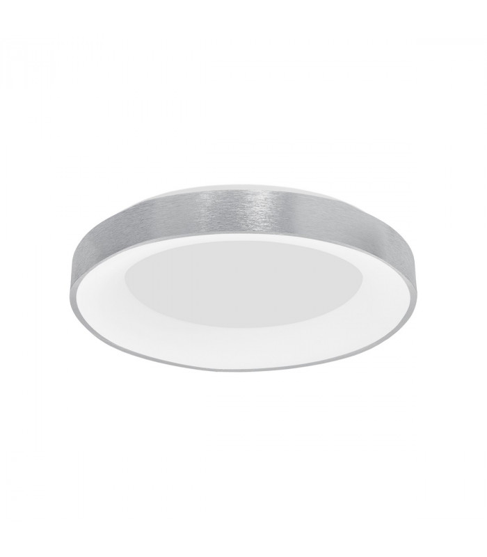 Rando Thin 60cm Integrated LED Semi Flush Light Brushed Silver Aluminium LED 50W 3250Lm 3000K-1