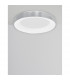 Rando Thin 60cm Integrated LED Semi Flush Light Brushed Silver Aluminium LED 50W 3250Lm 3000K-3