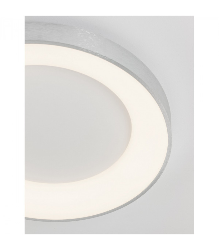 Rando Thin 60cm Integrated LED Semi Flush Light Brushed Silver Aluminium LED 50W 3250Lm 3000K-6