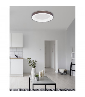 Rando Thin 60cm Integrated LED Semi Flush Light Brushed Coffee Aluminium LED 50W 3250Lm 3000K-2
