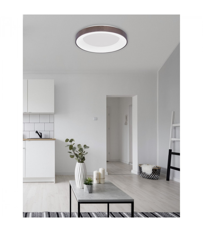Rando Thin 60cm Integrated LED Semi Flush Light Brushed Coffee Aluminium LED 50W 3250Lm 3000K-2