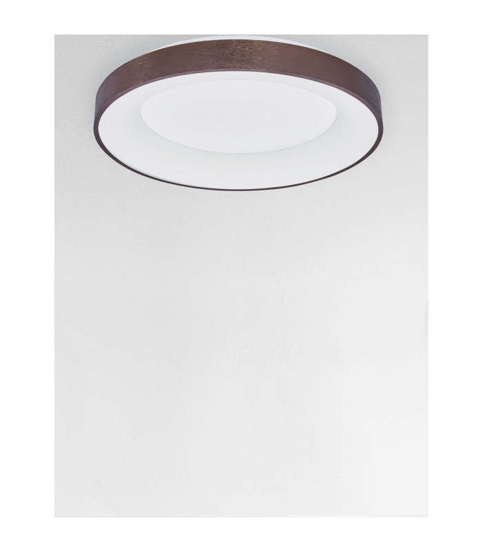Rando Thin 60cm Integrated LED Semi Flush Light Brushed Coffee Aluminium LED 50W 3250Lm 3000K-4