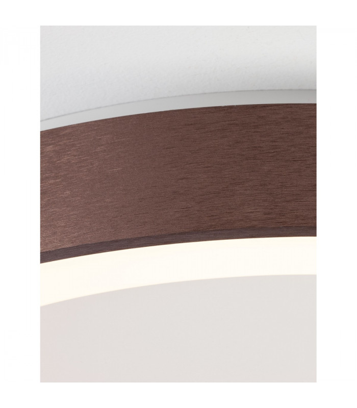 Rando Thin 60cm Integrated LED Semi Flush Light Brushed Coffee Aluminium LED 50W 3250Lm 3000K-5
