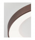 Rando Thin 60cm Integrated LED Semi Flush Light Brushed Coffee Aluminium LED 50W 3250Lm 3000K-7
