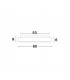 Rando Thin 60cm Integrated LED Semi Flush Light Brushed Coffee Aluminium LED 50W 3250Lm 3000K-8