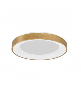Rando Thin 60cm Integrated LED Semi Flush Light Brushed Gold Aluminium LED 50W 3250Lm 3000K-1