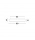 Rando Thin 60cm Integrated LED Semi Flush Light Brushed Gold Aluminium LED 50W 3250Lm 3000K-7