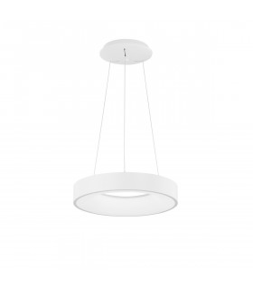 Rando Thin 38cm Integrated LED Pendant Ceiling Light Sandy White Aluminium LED 30W 1950Lm 3000K-1
