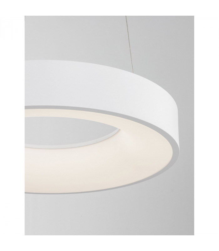 Rando Thin 38cm Integrated LED Pendant Ceiling Light Sandy White Aluminium LED 30W 1950Lm 3000K-2