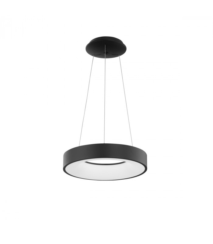 Rando Thin 38cm Integrated LED Pendant Ceiling Light Sandy Black Aluminium LED 30W 1950Lm 3000K-1