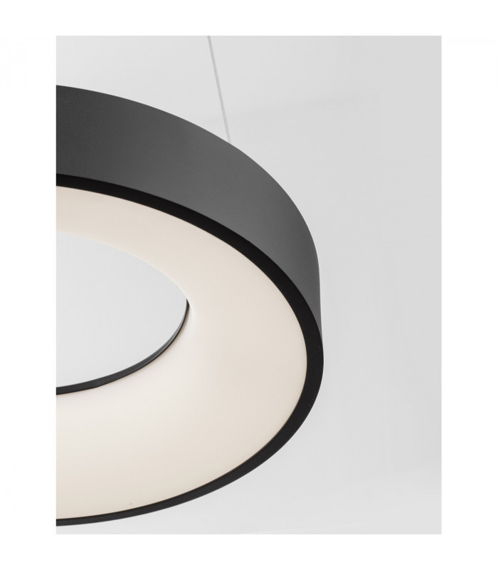 Rando Thin 38cm Integrated LED Pendant Ceiling Light Sandy Black Aluminium LED 30W 1950Lm 3000K-3