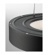 Rando Thin 38cm Integrated LED Pendant Ceiling Light Sandy Black Aluminium LED 30W 1950Lm 3000K-5