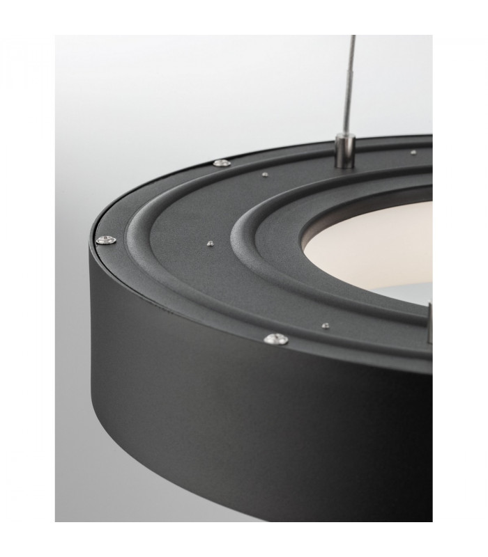 Rando Thin 38cm Integrated LED Pendant Ceiling Light Sandy Black Aluminium LED 30W 1950Lm 3000K-5