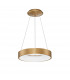 Rando Thin 38cm Integrated LED Pendant Ceiling Light Brushed Golden Aluminium LED 30W 1950Lm 3000K-1