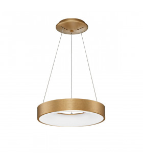Rando Thin 38cm Integrated LED Pendant Ceiling Light Brushed Golden Aluminium LED 30W 1950Lm 3000K-1