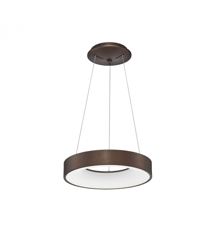 Rando Thin 38cm Integrated LED Pendant Ceiling Light Brushed Coffee Aluminium LED 30W 1950Lm 3000K-1