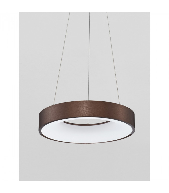 Rando Thin 38cm Integrated LED Pendant Ceiling Light Brushed Coffee Aluminium LED 30W 1950Lm 3000K-4