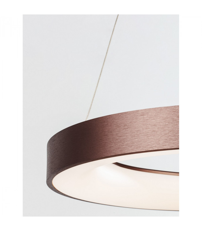 Rando Thin 38cm Integrated LED Pendant Ceiling Light Brushed Coffee Aluminium LED 30W 1950Lm 3000K-5