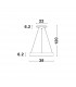 Rando Thin 38cm Integrated LED Pendant Ceiling Light Brushed Coffee Aluminium LED 30W 1950Lm 3000K-6