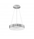 Rando Thin 38cm Integrated LED Pendant Ceiling Light Brushed Silver Aluminium LED 30W 1950Lm 3000K-1