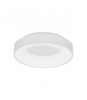 Rando Thin 38cm Integrated LED Semi Flush Light Sandy White Aluminium LED 30W 1950Lm 3000K-1