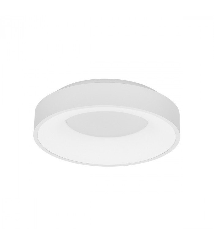 Rando Thin 38cm Integrated LED Semi Flush Light Sandy White Aluminium LED 30W 1950Lm 3000K-1