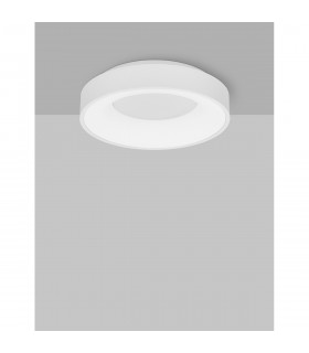 Rando Thin 38cm Integrated LED Semi Flush Light Sandy White Aluminium LED 30W 1950Lm 3000K-2