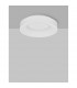 Rando Thin 38cm Integrated LED Semi Flush Light Sandy White Aluminium LED 30W 1950Lm 3000K-3