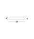 Rando Thin 38cm Integrated LED Semi Flush Light Sandy White Aluminium LED 30W 1950Lm 3000K-6