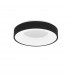 Rando Thin 38cm Integrated LED Semi Flush Light Sandy Black Aluminium LED 30W 1950Lm 3000K-1