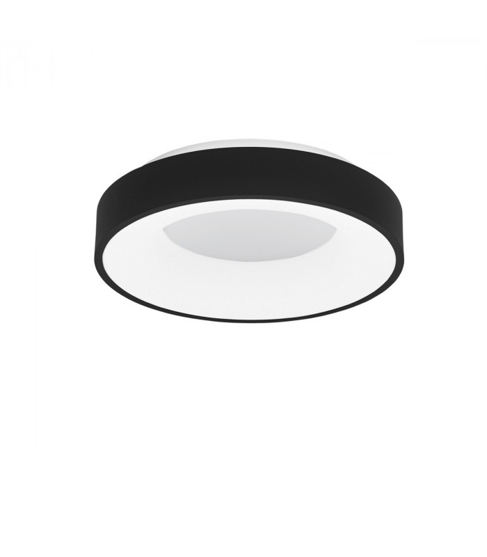 Rando Thin 38cm Integrated LED Semi Flush Light Sandy Black Aluminium LED 30W 1950Lm 3000K-1