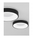 Rando Thin 38cm Integrated LED Semi Flush Light Sandy Black Aluminium LED 30W 1950Lm 3000K-5