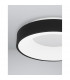 Rando Thin 38cm Integrated LED Semi Flush Light Sandy Black Aluminium LED 30W 1950Lm 3000K-6
