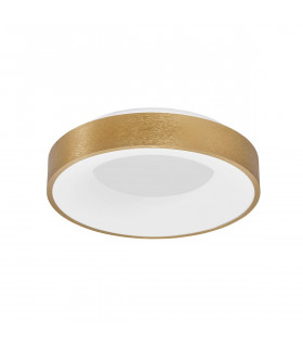 Rando Thin 38cm Integrated LED Semi Flush Light Brushed Gold Aluminium LED 30W 1950Lm 3000K-1