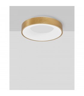 Rando Thin 38cm Integrated LED Semi Flush Light Brushed Gold Aluminium LED 30W 1950Lm 3000K-2