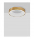 Rando Thin 38cm Integrated LED Semi Flush Light Brushed Gold Aluminium LED 30W 1950Lm 3000K-3
