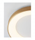 Rando Thin 38cm Integrated LED Semi Flush Light Brushed Gold Aluminium LED 30W 1950Lm 3000K-5