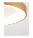 Rando Thin 38cm Integrated LED Semi Flush Light Brushed Gold Aluminium LED 30W 1950Lm 3000K-6