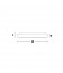 Rando Thin 38cm Integrated LED Semi Flush Light Brushed Gold Aluminium LED 30W 1950Lm 3000K-7